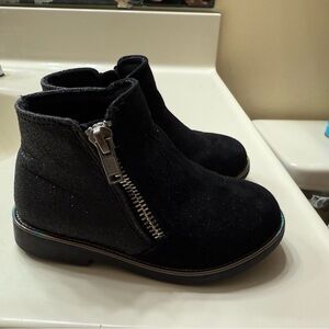 Black Booties - Size 8 Toddler.